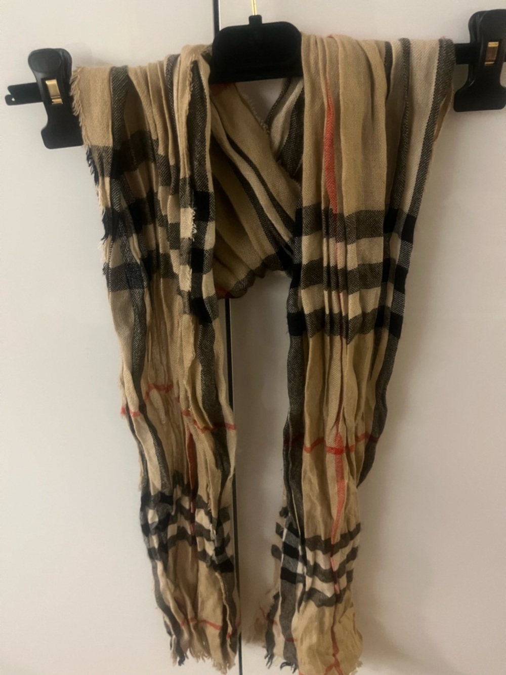 Burberry Crinkle Scarf